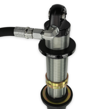 ADS Race Coilover Shock 3.0 in. x 8 in. Stroke Coil-over Race Shock with Remote Reservoir 90 Deg Fitting