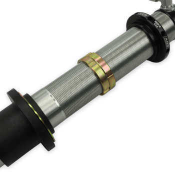 ADS Race Coilover Shock 3.0 in. x 10 in. Stroke Coil-over Race Shock with Remote Reservoir 90 Deg Fitting w/ Compression Adjustment