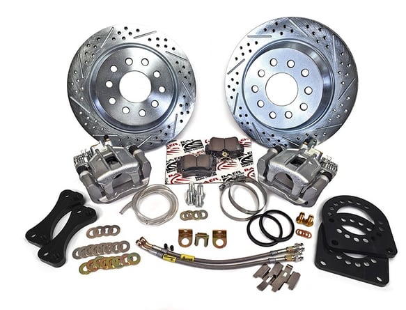 Baer Brakes 11.65" IronSport Rear Brake Kit Fits Ford 8"/9" Small Bearing Rear Ends w/Non-Staggered Rear Shocks