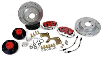 Baer Brakes 13 in. Classic Series Front Brake Kit Fits 79-93 Ford Mustang with OE V8 Spindle Only, 4 Lug
