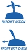 B&M Automatic Ratchet Shifter - Light Truck MegaShifter