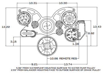 Ford 351C, 351M & 400 All Inclusive Wraptor Serpentine System - Stealth Black
