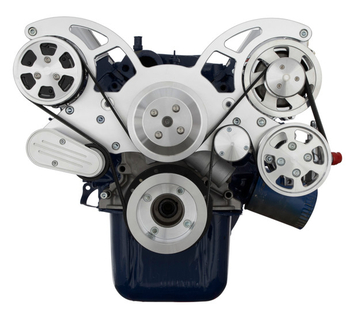 86-93 Ford 5.0L & 5.8L All Inclusive Wraptor Serpentine System - Polished Finishes