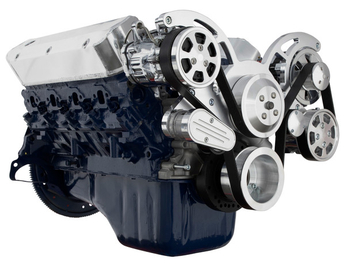 86-93 Ford 5.0L & 5.8L All Inclusive Wraptor Serpentine System - Polished Finishes