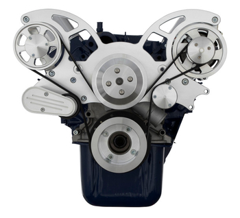 86-93 Ford 5.0L & 5.8L All Inclusive Wraptor Serpentine System - Polished Finishes
