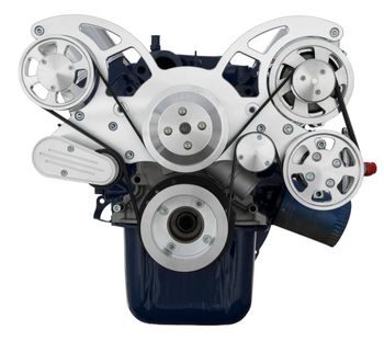86-93 Ford 5.0L & 5.8L All Inclusive Wraptor Serpentine System - Polished Finishes