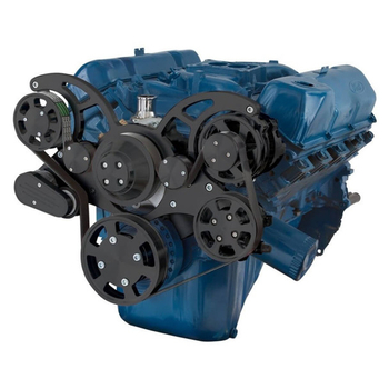 Ford 351C, 351M & 400 All Inclusive Wraptor Serpentine System - Stealth Black