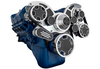 Ford 351C, 351M, & 400 All Inclusive Wraptor Serpentine System - Carbon Fiber - Polished Finishes