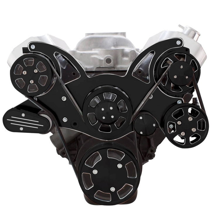 Black Diamond Big Block Chevy Gen VI All Inclusive Wraptor Serpentine System