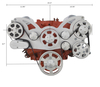 Chevy 348 & 409 All Inclusive Wraptor Serpentine System - Polished Finishes