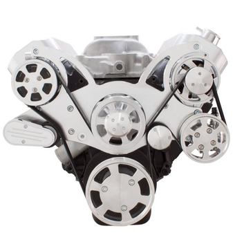Big Block Chevy All Inclusive Wraptor Serpentine System - Polished Finishes