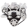 Polished Finish Big Block Chevy Gen VI All Inclusive Wraptor Serpentine System - Electric Water Pump
