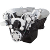 Polished Finish Big Block Chevy Gen VI All Inclusive Wraptor Serpentine System - Electric Water Pump