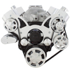 Polished Finish Big Block Chevy Gen VI All Inclusive Wraptor Serpentine System - Electric Water Pump