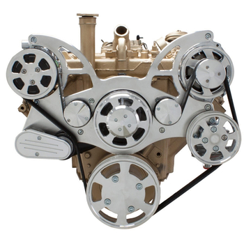 Oldsmobile 350-455 All Inclusive Wraptor Serpentine System - Polished Finishes