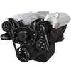 Big Block Chevy All Inclusive Wraptor Serpentine System w/ Electric Water Pump - Black Diamond