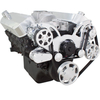 Big Block Chevy All Inclusive Wraptor Serpentine System w/ Electric Water Pump - Polished Finishes