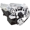 Polished Finish Big Block Chevy Gen VI All Inclusive Wraptor Serpentine System - Electric Water Pump