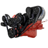Small Block Chevy All Inclusive Wraptor Serpentine System w/ EWP Compatible w/ Procharger&reg; - Black Diamond