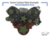 Stealth Black Carbon Fiber Serpentine System for Small Block Chevy with EWP - All Inclusive - AC, PS & ALT