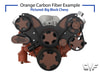 Stealth Black Carbon Fiber Serpentine System for Small Block Chevy with EWP - All Inclusive - AC, PS & ALT