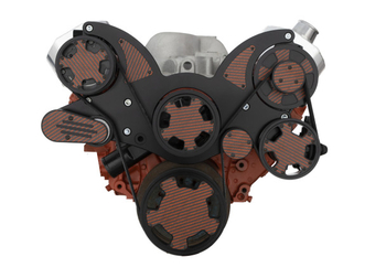 Big Block Chevy All Inclusive Wraptor Serpentine System - Carbon Fiber - Stealth Black