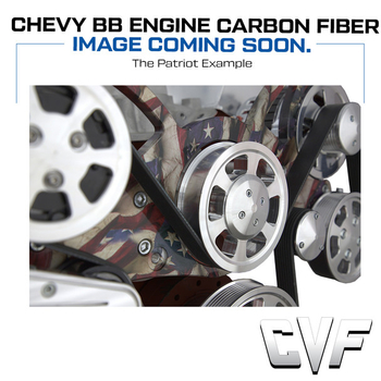 Big Block Chevy All Inclusive Wraptor Serpentine System - Patriotic Finish