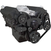 Stealth Black Big Block Chevy Gen VI All Inclusive Wraptor Serpentine System - Electric Water Pump