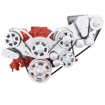 Small Block Chevy All Inclusive Wraptor Serpentine Compatible w/ Procharger® - Polished Finishes