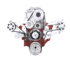 Small Block Chevy All Inclusive Wraptor Serpentine System for Weiand Roots Style Blower - Polished Finishes