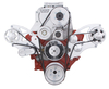 Small Block Chevy All Inclusive Wraptor Serpentine System for Weiand Roots Style Blower - Polished Finishes