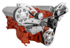 Small Block Chevy All Inclusive Wide Mount Wraptor Serpentine System - Electric Water Pump