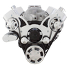 Polished Finish Big Block Chevy Gen VI All Inclusive Wraptor Serpentine System - Electric Water Pump