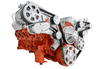 Polished Finishes Big Block Chevy Gen VI All Inclusive Wide Mount Wraptor Serpentine System