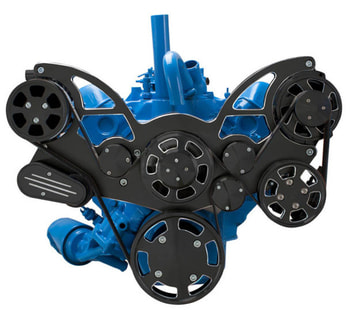 AMC Jeep 304, 360 & 401 All Inclusive Wraptor Serpentine System - Black Diamond