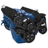 Small Block Ford 289, 302 & 351W All Inclusive Wraptor Serpentine System - Stealth Black
