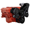Small Block Chevy All Inclusive Wraptor Serpentine System Compatible w/ Procharger® - Stealth Black