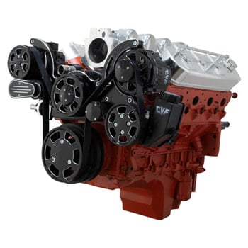 Chevy LS All Inclusive Mid-Mount Wraptor System - Black Diamond