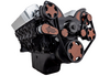 Big Block Chevy All Inclusive Wraptor Serpentine System w/ EWP - Carbon Fiber - Stealth Black