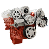 Chevy LS All Inclusive Mid-Mount Wraptor Serpentine Kit - Polished