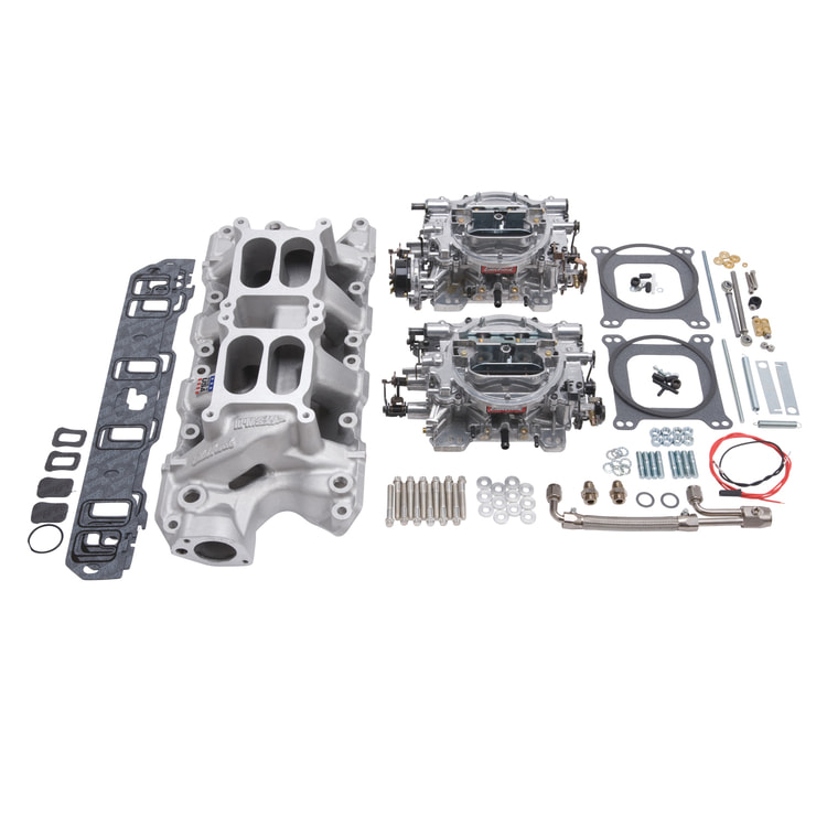 RPM Dual-Quad RPM Air-Gap manifold and carb Kit for Small-Block Ford 289-302