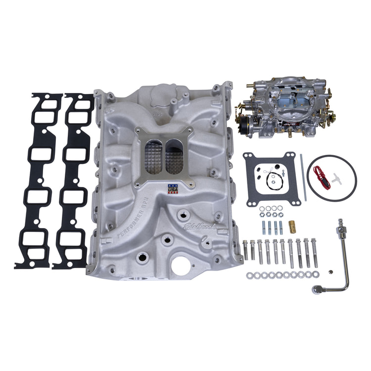 Single-Quad Manifold and carb Kit for Big-Block Ford FE, AVS2 Series 800 cfm