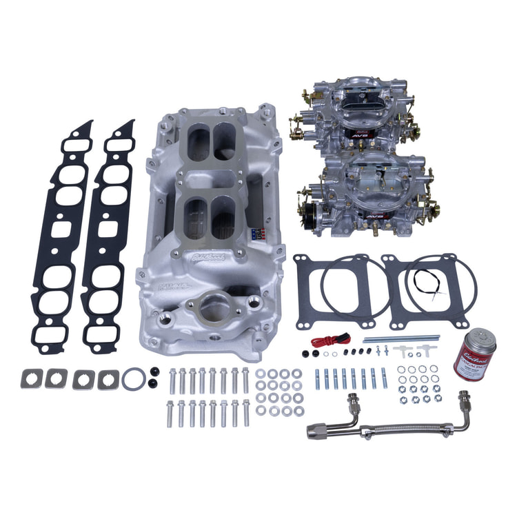 RPM Dual-Quad manifold and carb Kit for Big-Block Chevy Oval-Port
