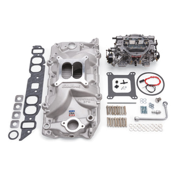 EDE2062 Single-Quad Manifold and carb Kit for Big-Block Chevy Oval Port,