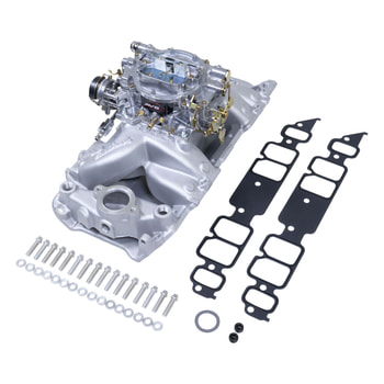 Single-Quad RPM Air-Gap Manifold and AVS-2 carb Kit for Big-Block Chevy Rectangular Port