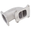 Throttle Body Intake Elbow #3848 Low Profile, 90mm Opening, Satin Finish