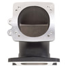 Throttle Body Intake Elbow #38493 High Flow, 90mm Opening, Black Powder Coated