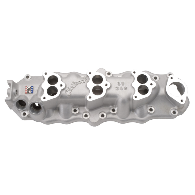 riple Deuce Intake Manifold for 1949-53 Ford Flathead, Satin Finish