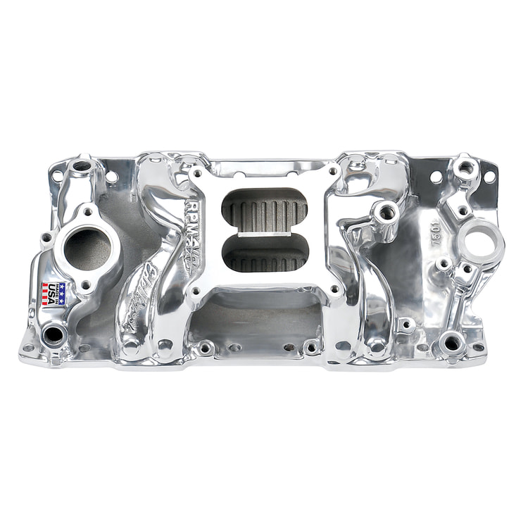 Performer RPM AIR-Gap Small Block Chevy Polished Intake Manifold