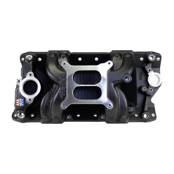 Performer RPM AIR-Gap Small Block Chevy Black Intake Manifold